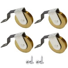 슬라이딩 스크린 도어 롤러 4팩 교체 스틸 텐션 스프링 휠 하드웨어 B638 B687 B639 B756 도어 1인치 직경 롤러 상하 모두 교체 가능