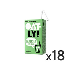 오틀리 트링크 말차라떼 귀리음료, 18개, 250ml