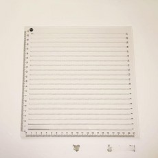 입시 격자 A4 짧은 줄긋기 표시 간격 줄간격 직선 연습 종이 특수 노트, 1개, 1cm 20cm 23x23