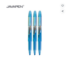 자바펜 파워라인 형광펜 오리지널, 블루, 3개