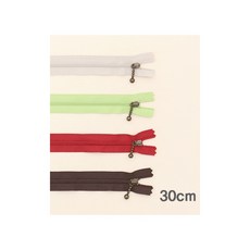 퀼트스타 YKK 슬림코일지퍼 내추럴 30cm, 1개, 브라운