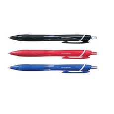 유니볼 제트스트림 볼펜 0.7mm, 블랙, 3개