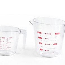 RAJUNGPLUS 플라스틱 칼라눈금 계량컵 250ml 500ml 1L 2L 4L 제빵계량컵 계량도구 손잡이계량컵 계량용품 주방계량컵, 칼라눈금 계량컵 DS-PC250M (225ml)