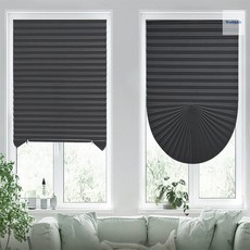 부착식 셀프 화이트 암막형 블라인드(90X150) 부착식커튼