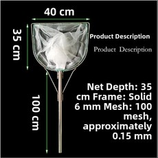 솔리드 링 네트 낚시 장비 야외 청소 대형 물고기 새우 해산물 캠핑 여행, 9. 손잡이 100 - 프레임 헤드 40 - 메쉬 10