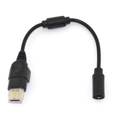 Xbox 유선 컨트롤러 게임패드용 분리형 케이블 어댑터 코드 게임 액세서리 100 개, 1개, 1.Black