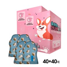 와우 강아지신발 숨쉬는 신나라슈즈 80매, 테이프 캐릭터팩, 1개