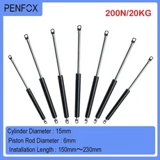가스 스프링 유압 자동차 20kg 힌지 200N 1개 150-230mm 스트럿, 15-6-45-160, 1세트