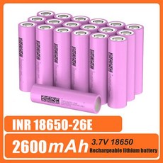 오리지널 퍼필드 18650 리튬 배터리 2600mAh 5C 3.7V 파워 DIY 파워뱅크 전동 공구용 충전식, [01] 2PCS