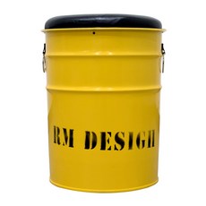 RM다용도 하우징 스툴 드럼통 장남감 깡통 의자, 하우징-옐로우, 1개