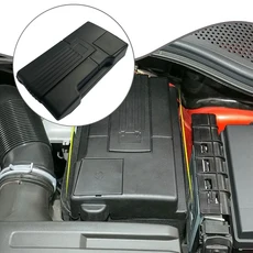 배터리 커버 보호대 예비 부품 12.2x7인치 방수 VW Tiguan L용 매끄러운 가장자리 직접 장착 업그레이드 견, 01 black