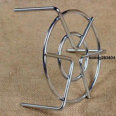 304不銹鋼蒸籠架，加粗蒸架，電飯鍋迷你蒸架，養生壺專用高矮腳蒸架, 1個, 304不銹鋼,寬10cm 高3cm