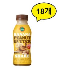 베지밀 바나나 땅콩 버터쉐이크 240ml, 18개