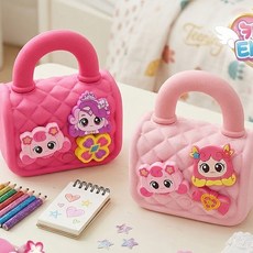 티니핑 여아 선물 퀼팅 미니 핸드백 가방 실리콘 크로스 백파츠 3