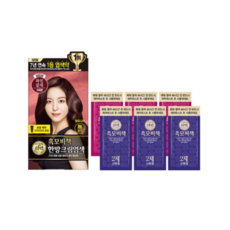 리엔 흑모비책 한방 크림염색제, 와인 갈색(wine brown), 6개