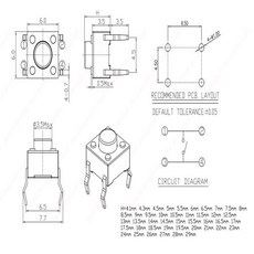 DIP 촉각 스위치 높이 17mm 택트 푸시 단추 260 그램 포스 마이크로 터치 클릭 6x6mm 4 핀 30 개, 02 6x6x17mm 4Pin DIP