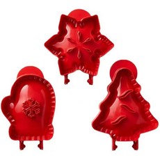 台南出貨 3 件/套迷你手餅模具壓面工具萬聖節聖誕口袋餡餅模具蘋果南瓜和橡子形狀烘焙工具, 3Pcs, 1個