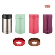 Thermos 膳魔師 彩漾不銹鋼真空食物燜燒罐 500ml JCU-500 公司貨, 1個, 薄荷綠+原廠止滑保護膠圈