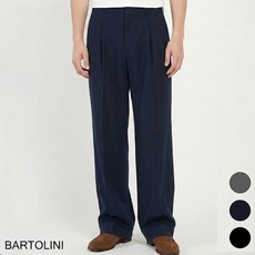 [바톨리니] 남성용 히든밴딩 와이드핏 데일리 와이드 슬랙스 팬츠 (M~6XL)