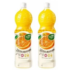 웅진 자연은 달콤 감귤 1.5L x 6개 과일주스 오렌지