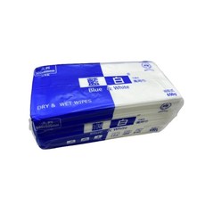 台灣製 加大藍白不織布萬用巾, 1入, 1個