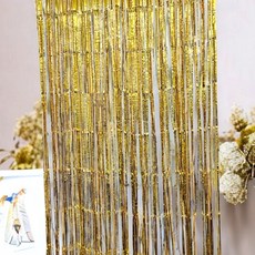 파티 생일 유치원 커튼, 실버, 1개