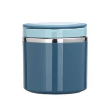 수프 보온병 음식 용기 보온 도시락 도시락통 음식용 손잡이 냉온 스틸 스테인리스, Blue-630ml, 1개