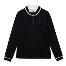 볼빅 여성 골프 니트 에리 반집업 티셔츠 VLTSMA01_BK 2425350