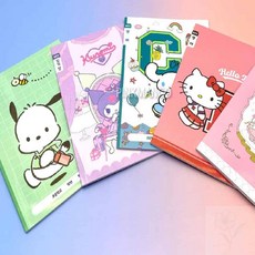 너블룸 산리오 10칸국어노트 5p 공책세트, 우사하나