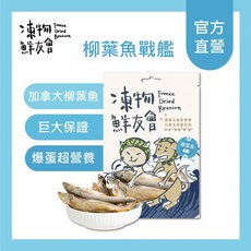 凍物鮮友會 柳葉魚戰艦 柳葉魚凍乾 30g 寵物天然零食 富含Omega-3 健康, 1個, 柳葉魚