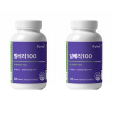 살므시 빌베리 100% 120정 x 2개 빌베리추출물 안토시안 칼슘