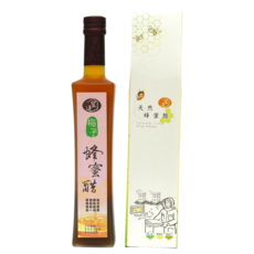 皇廷養蜂場 梅子蜂蜜醋500ml 南投中寮鄉特產，天然釀造，酸甜解膩，健康飲品, 1個