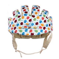 松之龍 學步帽 防撞帽 防摔帽 爬行帽 嬰兒安全帽 兒童安全帽 保護頭部 防撞頭盔 多項專利, 蘋果花, 1個