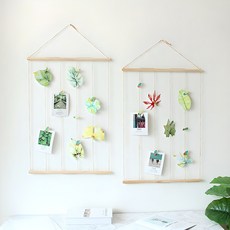 올어바웃하나 우드행거 포토행거 벽 사진걸이 2p