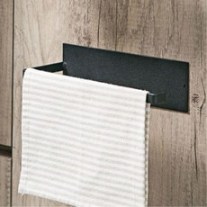 주방 수납 키친타올걸이 무타공 행주 수건걸이 주방걸이용품 주방걸이 키친타올꽂이 키친타월걸이, 1개, 블랙