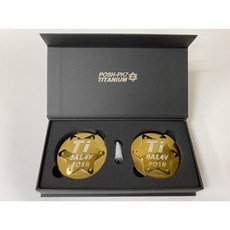 POSH鈦合金反光飾片燒金色、燒紫藍色，機車改裝反光貼片，提升夜間安全, 燒紫藍色, 1個