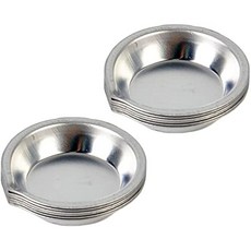 12pcs 메이크업 팔레트 스테인리스 스틸 아티스트 페인트 물감 작은 혼합 원형 트레이 수채화