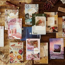 빈티지 레트로 인스타 감성 풍경 다꾸 조각 스티커 페이퍼 12종, 4.화초 (ST-1363)