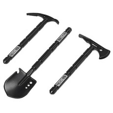 UURCSKY 3피스 시뮬레이션 금속 RC 삽 도끼 곡괭이 장식 1/8 1/10 Axial SCX10 TRX4 Redcat Gen7 Gen8 크롤러 자동차 업그레이드 부품(블랙, UURCSKY 3피스 시뮬레이션 금속 RC 삽 도끼 곡