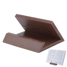 HOBBIESAY 나무 휴대폰 홀더 나무 책 스탠드 책상 레시피 북 디스플레이 홀더 플레이트 스탠드 테이블 탑 디스플레이 스탠드 앨범 잡지 엽서 그림 플레이트 아트워크 폰 태블, HOBBIESAY 나무 휴대폰 홀더 나무 책 스탠드 책