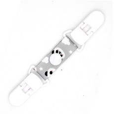 手帕夾【10個裝】口水巾防掉夾 幼稚園必備 防掉夾 平安符夾 嬰兒口水巾夾 可愛 隨身固定夾 兒童雙頭夾, 白, 1個