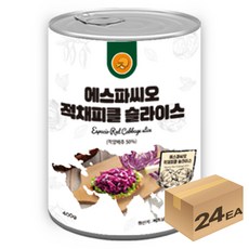 1박스) 에스파씨오 적채피클 슬라이스 400g x 24개입, 단품, 단품