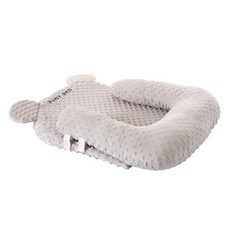 台灣熱銷 寶寶靠枕 幼兒防吐奶斜坡墊防溢奶護頸斜坡枕新生兒矯正可折疊墊哺乳專用 W109, 灰色10度墊+U型托臀墊