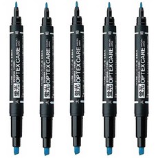 제브라 옵텍스 케어 형광펜 WKCR1 + 사은품(모닝 3색), 5개, 블루(BL)