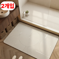 Songie 1+1쾌속 건조 화장실 발매트 욕실 뽀송뽀송, 2개, A타입