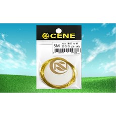 카포스 세네 골드와이어 삼봉에기 학꽁치포 장어포 생미끼 금색철사 5m, 1개