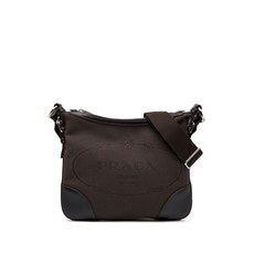 프라다 중고 2000-2025 캔버스 카나파 로고 크로스 백