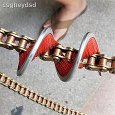 360度洗鏈刷 摩托車跑車油封鏈條保養洗鏈器 刷子清洗工具毛刷 清潔用具, 1個, 車仔360度鏈條刷