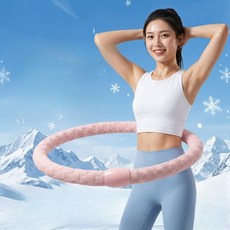 아이스 실크 소재 다이어트 똥배 훌라후프 피부 친화 무게감 있는 전신운동기구, 1개, E_연한 블루 2kg, 2kg