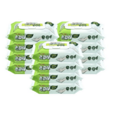 세균닦는 항균 손걸레 청소포 80매 / 다용도 세정티슈, 12개